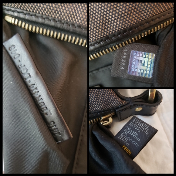 Fendi knotted canvas Baguette 12x6 - Picture 15 of 15